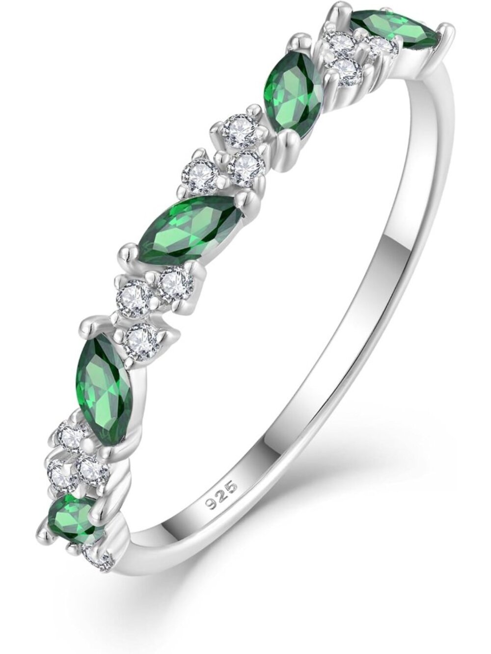 Freshwater Pearl Birthstone Ring for Women - 925 Sterling Silver Stackable